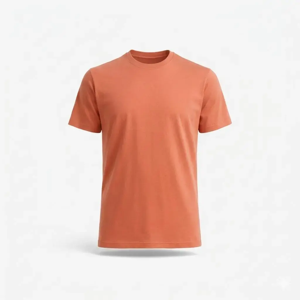Regular Fit Basic Tişört, Kiremit, görsel 1