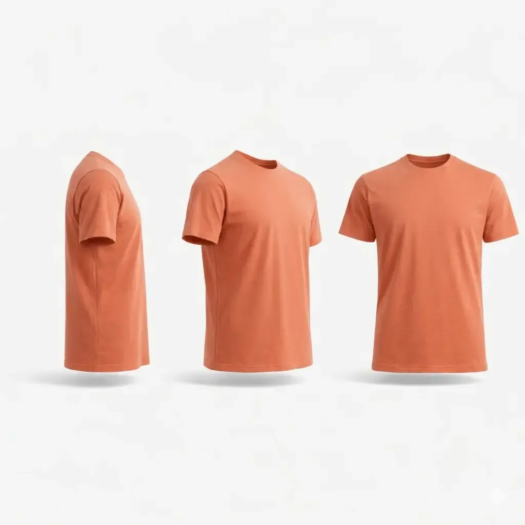 Regular Fit Basic Tişört, Kiremit, görsel 2