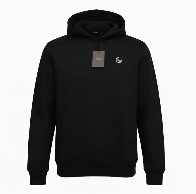 Premium Kapüşonlu Sweatshirt, Siyah