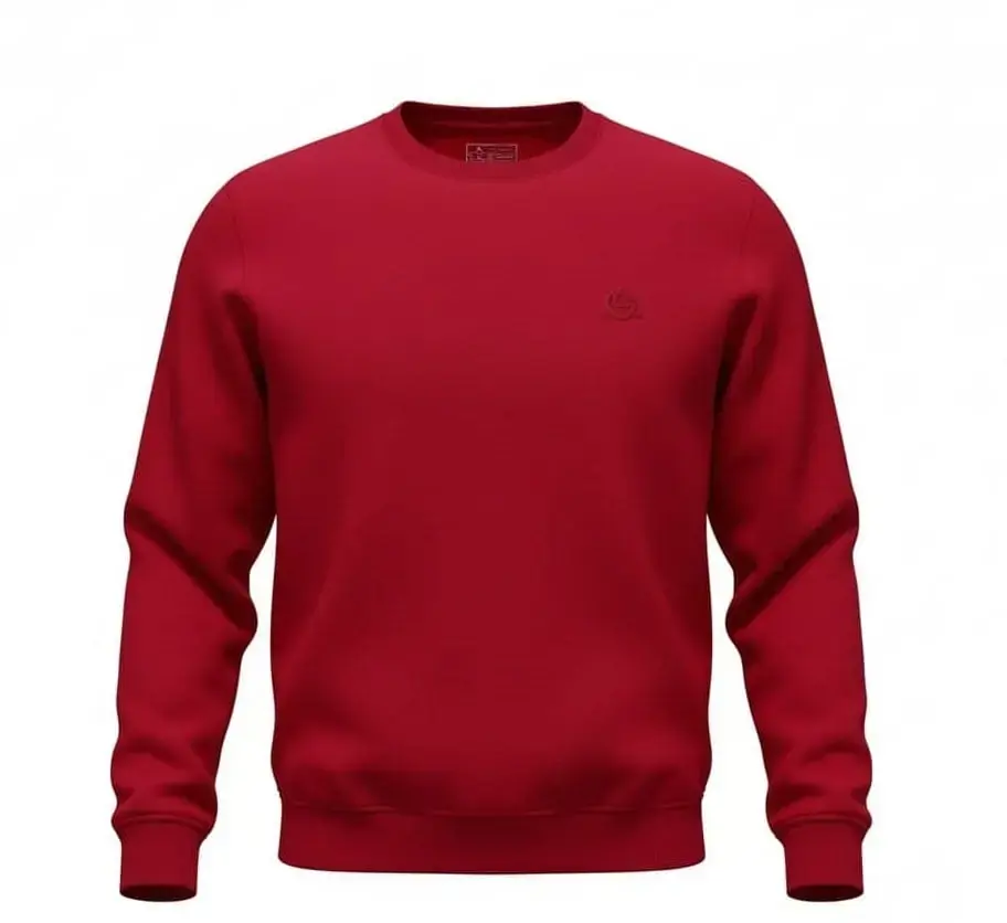 Rahat Seri Basic Sweatshirt, Bordo, görsel 1