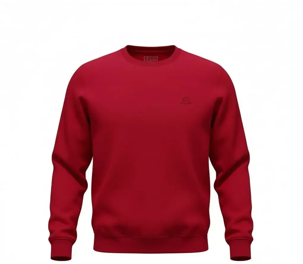 Rahat Seri Basic Sweatshirt, Bordo, görsel 2